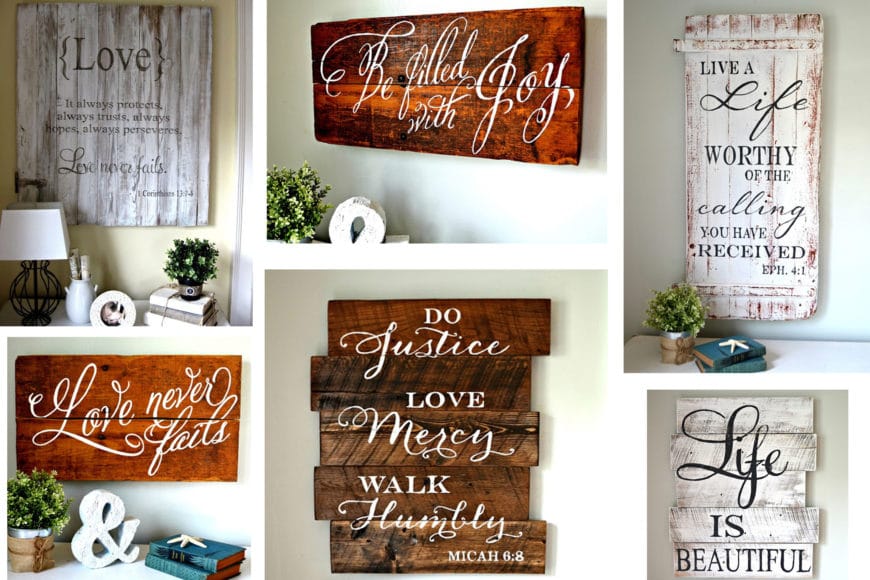 Quadros com paletes de madeira e frases inspiradoras Adesivo Para Envelopamento De Fogão ~ Quadros com paletes de madeira e frases inspiradoras