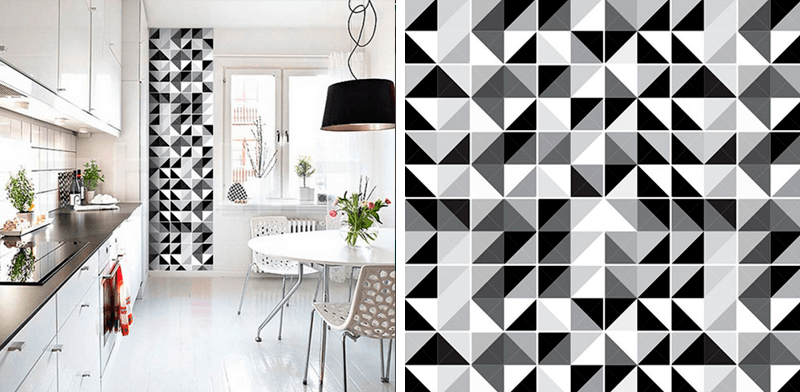 Decoraç u00e3o com adesivo de azulejo Mueble Aparador Jardin ~ Decoraç u00e3o com adesivo de azulejo